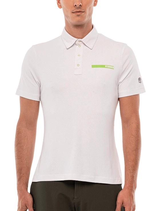 Поло мужское Hydrogen RubberLogo Tech Polo M, Белое (M)
