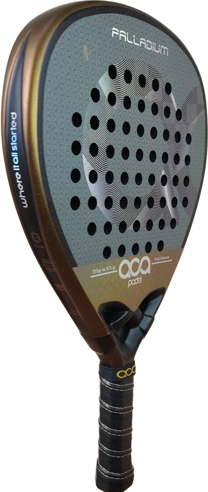 Ракетка для падел тенниса Aca Padel Palladium Gold 2026