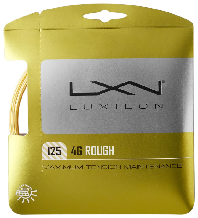 Струна для тенниса Luxilon 4G ROUGH 125, Жёлтая (12 м)