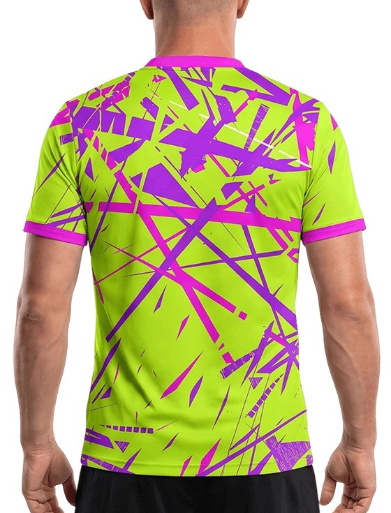 Футболка мужская TeamRush M, Салатовая/Розовая (M)