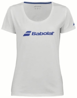 (EU) Футболка для девочек Babolat TeeДля Девочек Babolat Exercise, Белая (XL/XXL)