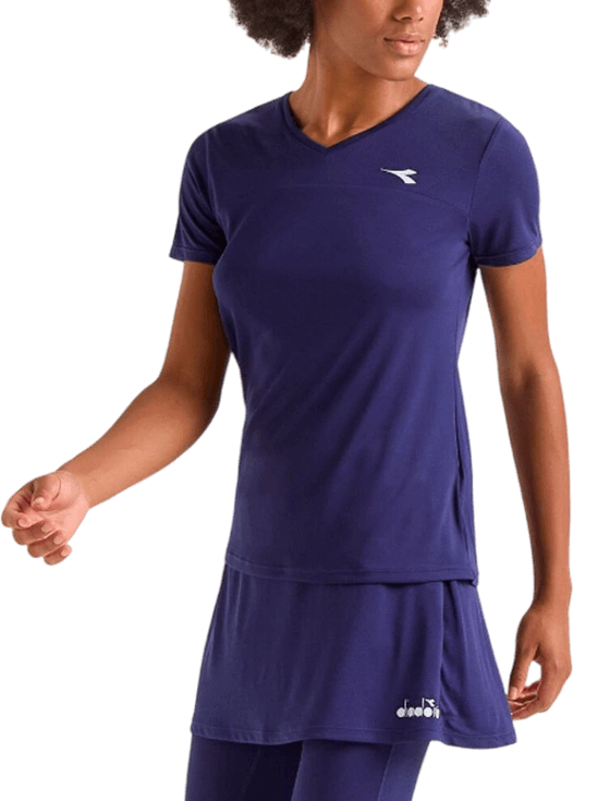 Футболка женская Diadora L. SS T-Shirt W, Голубой Нью-Йорк (XS)