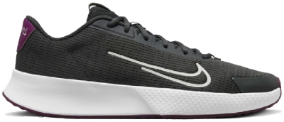 Кроссовки мужские Nike Court Vapor Lite 2, Чёрные/Красные, для жёстких покрытий (р. 43,5)