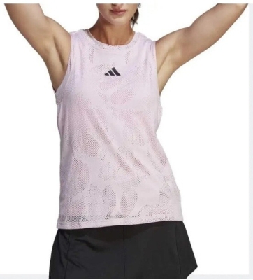 (EU) Майка женская Adidas Paris MA Aeroready, из переработанных материалов, Розовая (L)