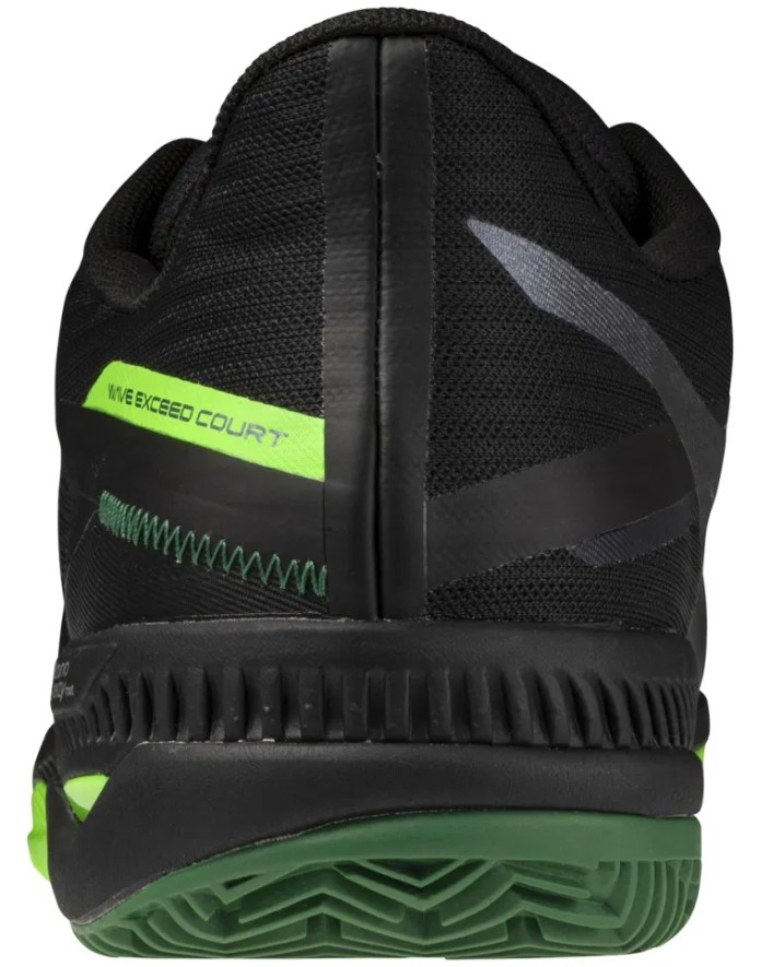 Кроссовки мужские для падела Mizuno WAVE EXCEED COURT PADEL, Черный/Зеленый (р.45)