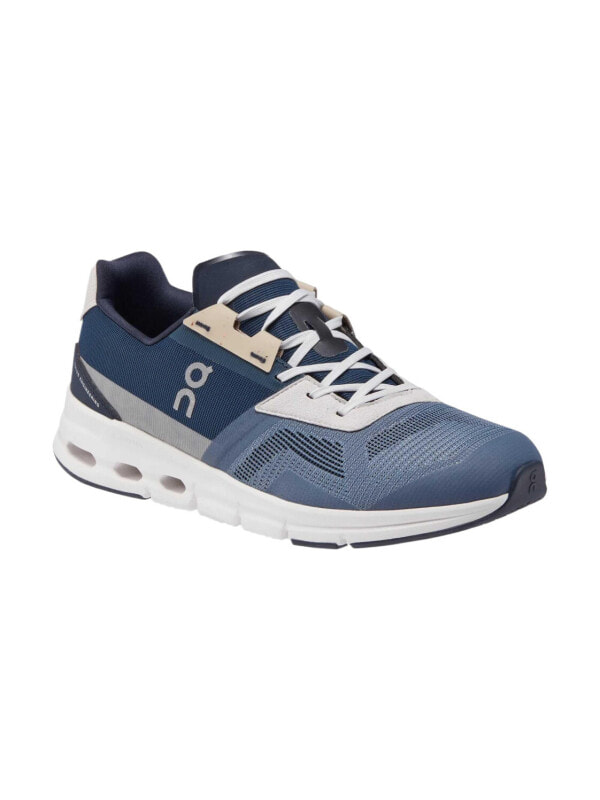 On Comfortable Round Toe Low top Running Shoes Men's Blue Gray