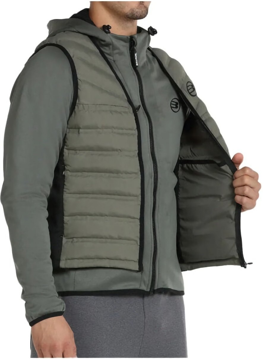 (EU) Ветровка мужская Bullpadel Boque Anorack Parka, Зеленая (S)