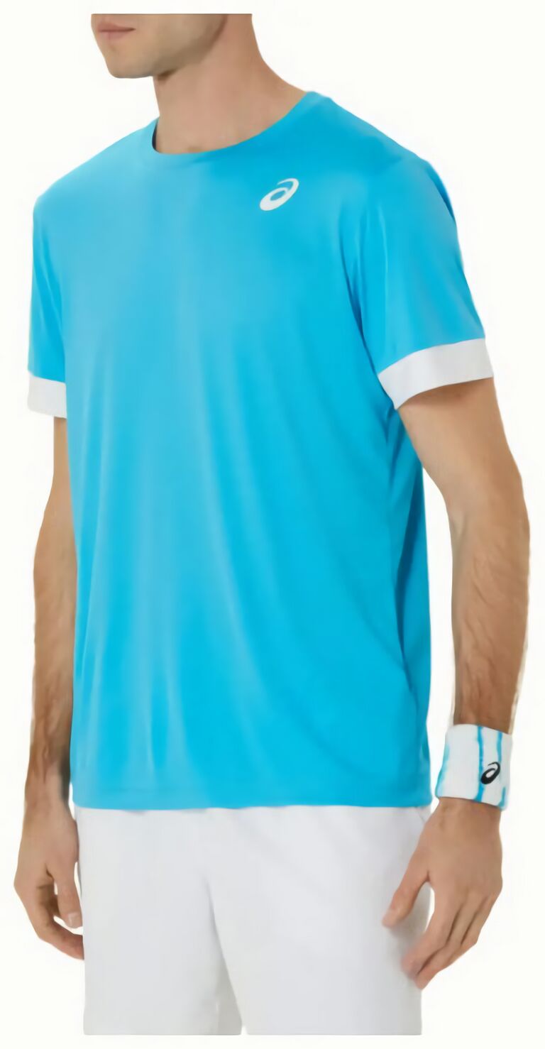 (EU) Футболка мужская Asics Court SS Top 2041A255, Небесно-голубая (S)