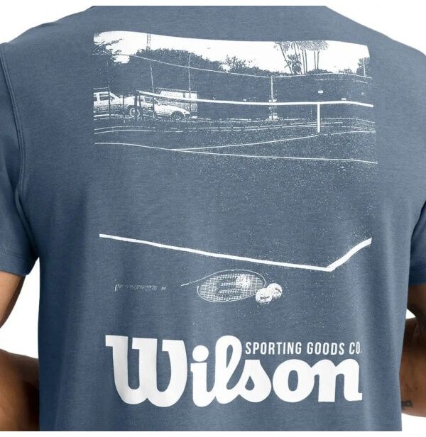(EU) Футболка мужская Wilson Easy Street, Синяя (XL)