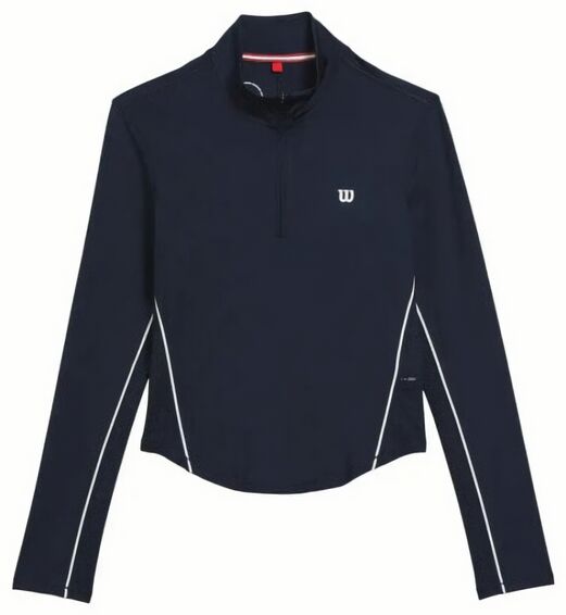(EU) Лонгслив женский Wilson Brentwood с застежкой-полурубашкой, Синий (L)