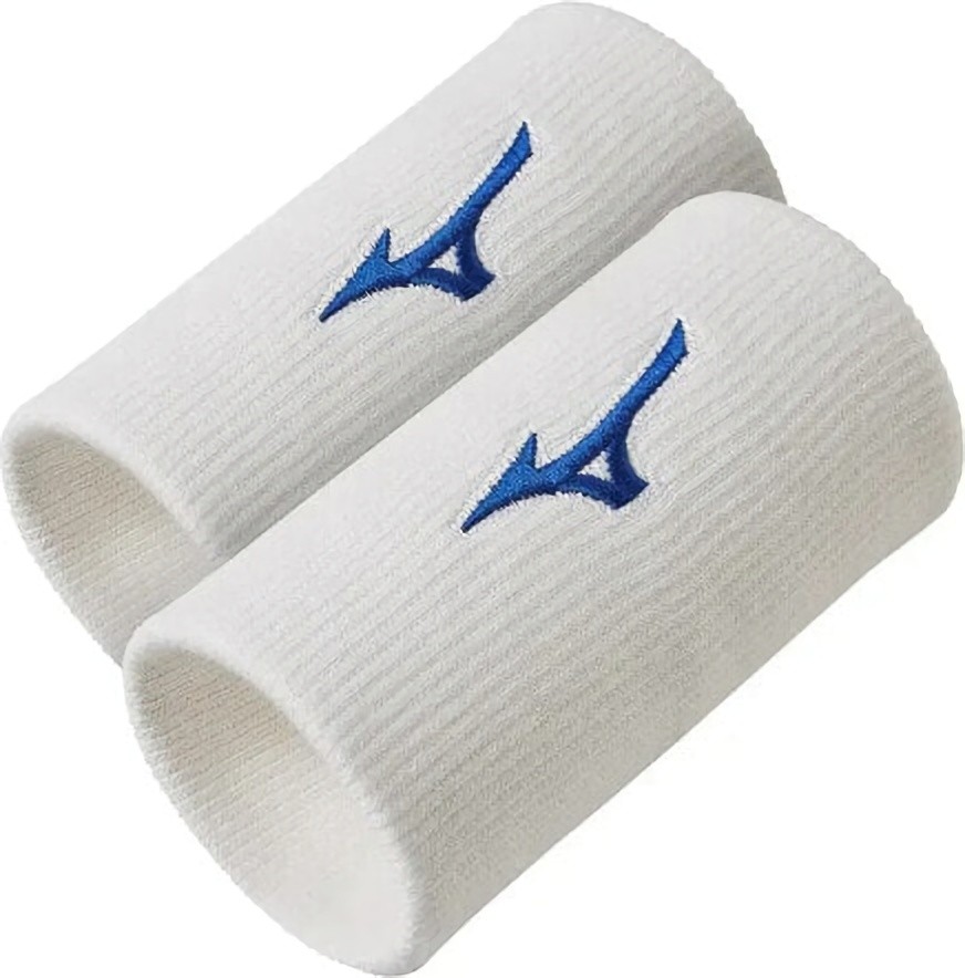 (EU) Удлиненный напульсник Mizuno, Белый (2 шт)