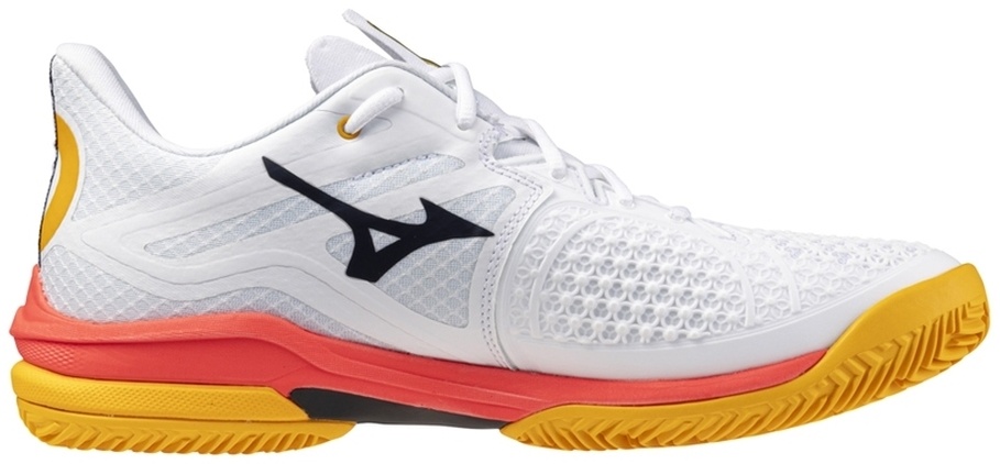 Кроссовки унисекс Mizuno Wave Exceed Tour 6 CC, Белый/Темно-синий, для грунтовых кортов (р. 45)