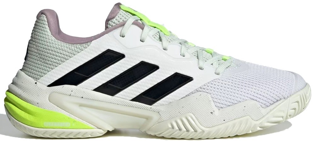 Кроссовки женские Adidas Barricade 13, Белые/Чёрные (р. 41,5)