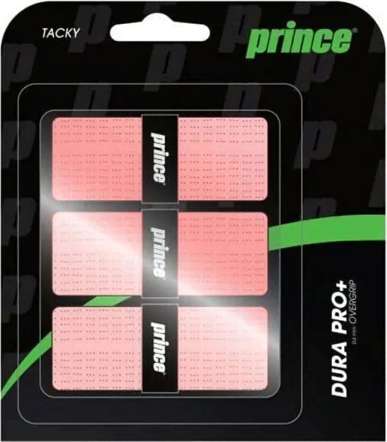 (EU) Овергрип для ракетки Prince Dura Pro+, Розовый (3 шт)