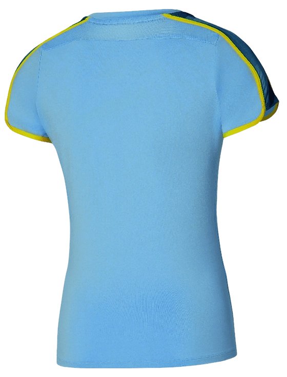 Футболка женская Mizuno Frontier Tee W, Голубая (XS)