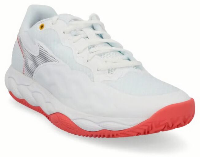 (EU) Кроссовки женские Mizuno Wave Enforce Court CC, 61GC2436, Бело-коралловые (р. 40,5)