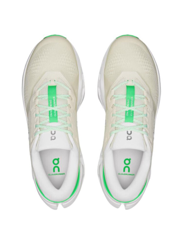On Cloudrunner 3 Running Shoes Men's Low Top Ecru Green