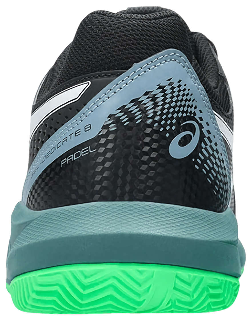 Кроссовки мужские Asics Gel-Dedicate 8, Черные/Зеленые (р. EUR 46)