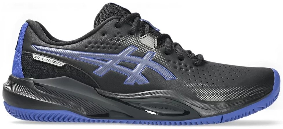 Кроссовки мужские Asics Gel-Challenger 15 Clay, Чёрные/Синие (р. 39)