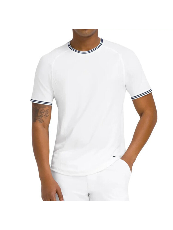 (EU) Футболка мужская Wilson Court Performance Crew, Белая (2XL)