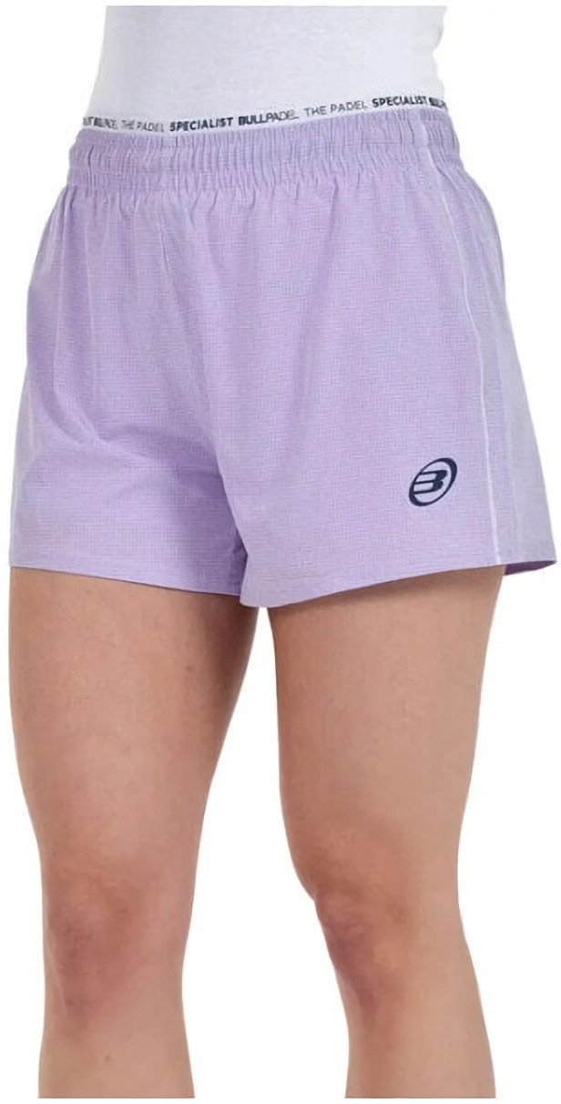 (EU) Шорты женские Bullpadel Pinolu Padel Is My Power, Сиреневые (S)