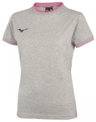 (EU) Футболка женская Mizuno Team, Серая (L)