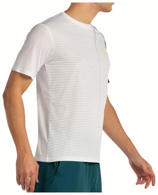 (EU) Футболка мужская Bullpadel Llico с коротким рукавом, Белая (L)