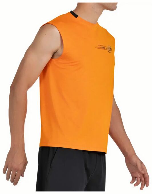 (EU) Майка мужская Bullpadel Beleno без рукавов, Оранжевая (2XL)