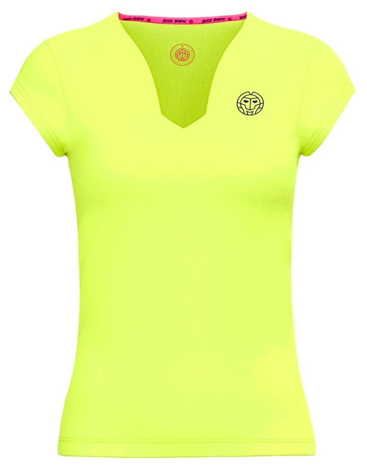 Футболка женская Bidi Badu Beach Spirit V-Neck, Неоново-жёлтая (M)