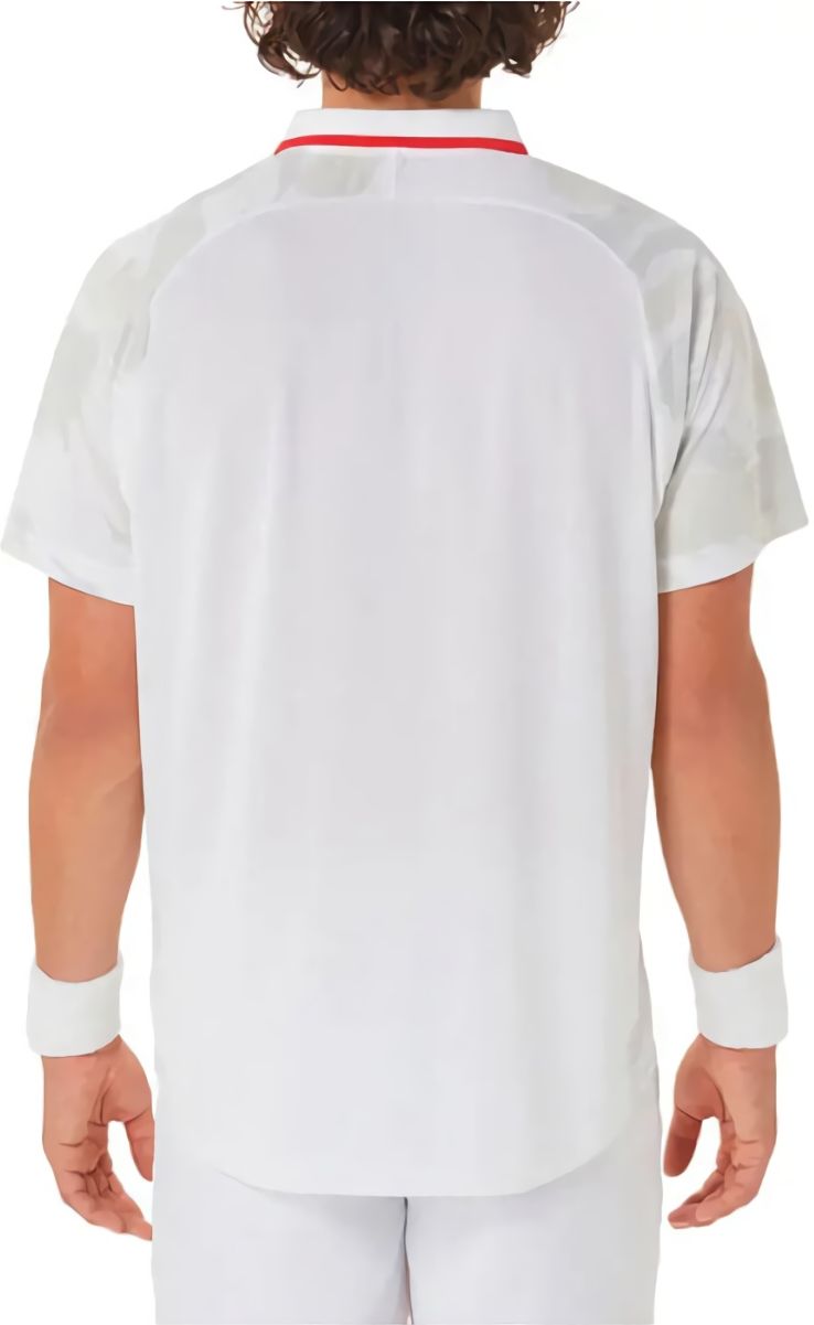 (EU) Поло мужское Asics Court Graphic 2041A252, Белое (S)
