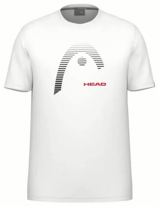 (EU) Футболка мужская Head Carl, Белая (2XL)