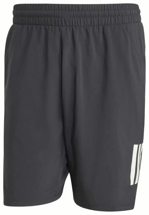 (EU) Шорты мужские Adidas Club 3 Stripes Kue78 7 дюймов, Чёрные (S)