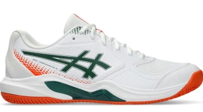 (EU) Кроссовки мужские Asics Gel-Dedicate 9 Padel, Белые;Зелёные (р. 42.5)