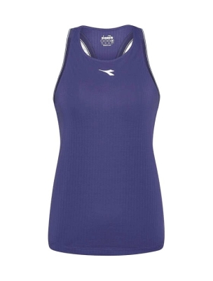 Топ женский Diadora L Core Tank W, Голубой Нью-Йорк (XS)