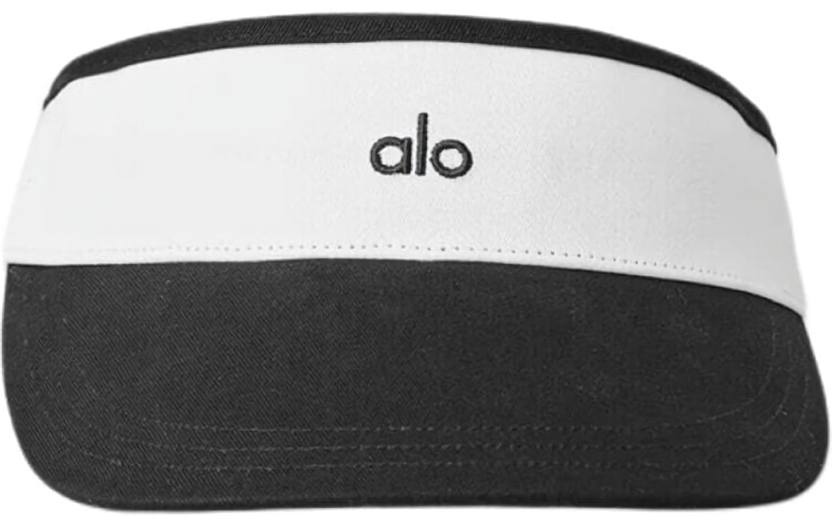 (CN) Кепка унисекс Alo Yoga Cotton Sun Protection Hats Unisex Black/White, Чёрная (F)