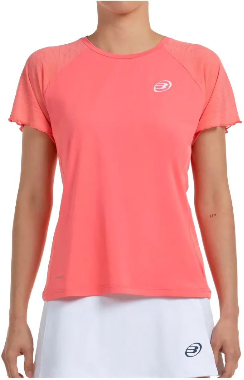 (EU) Футболка женская Bullpadel Dedale, Бордовая (XS)
