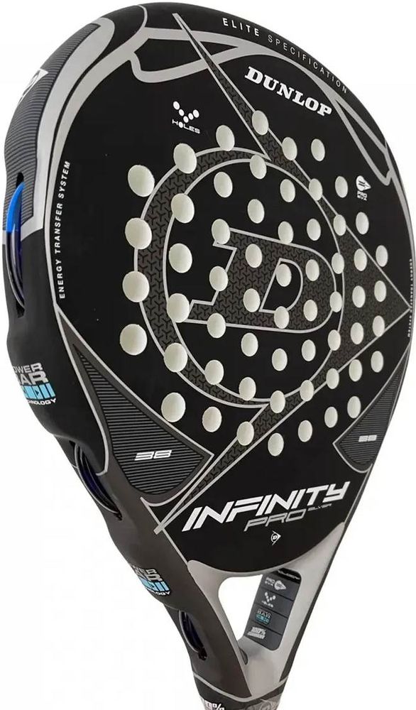 (EU) Ракетка для падел тенниса Dunlop Infinity Pro G1 Hl Silver