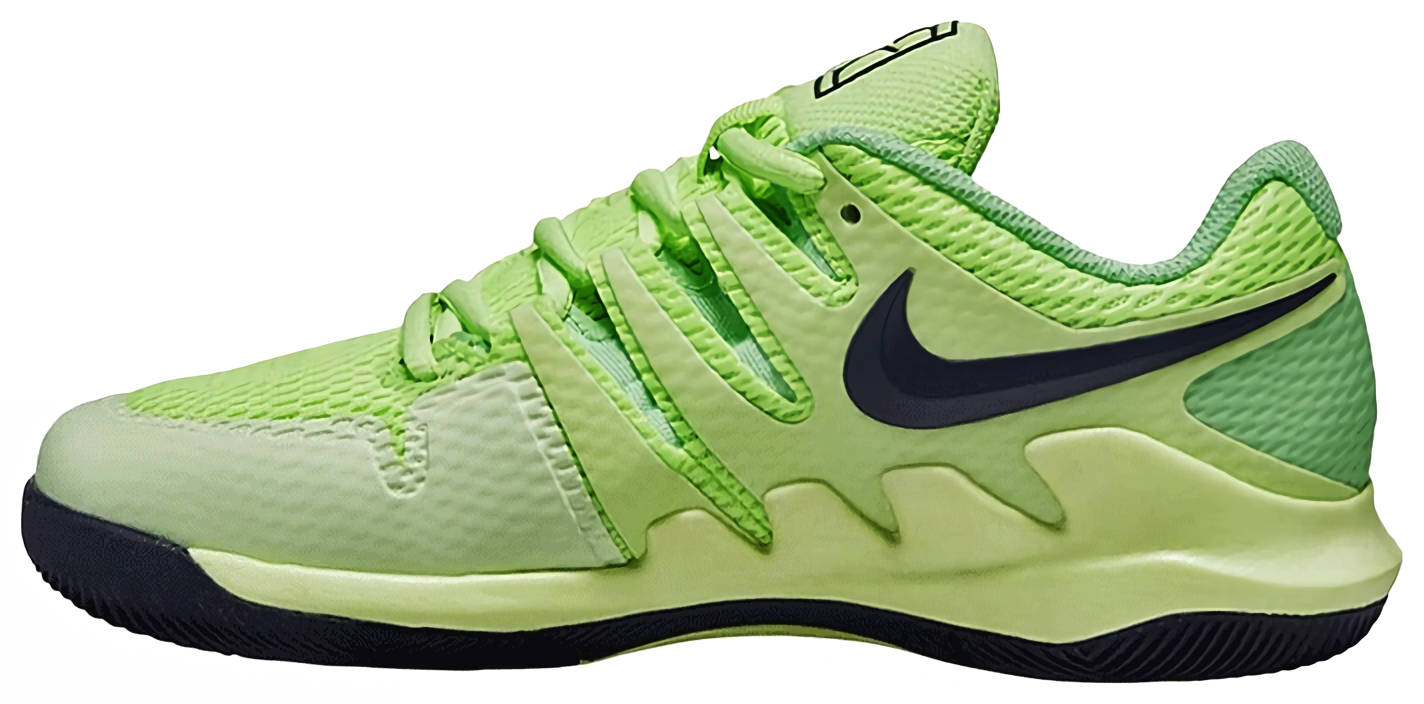 Кроссовки детские Nike Court Jr. Vapor X, Зеленые (р. 35)