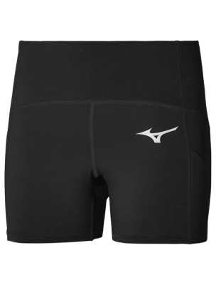 Велосипедки женские Mizuno Short Tight W, Чёрные (S)