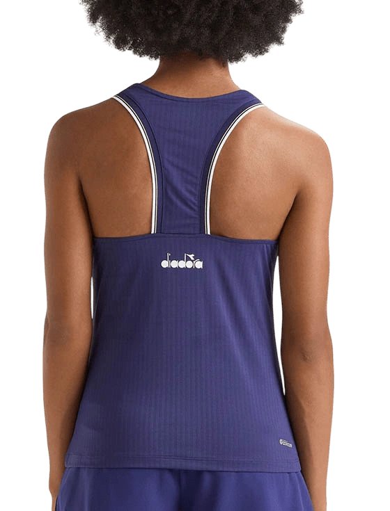 Топ женский Diadora L Core Tank W, Голубой Нью-Йорк (XS)