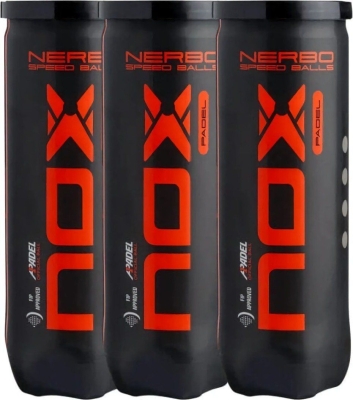 (EU) Мячи для падел тенниса Nox Nerbo CABONER3UN, 3 банки (3 шт в банке)