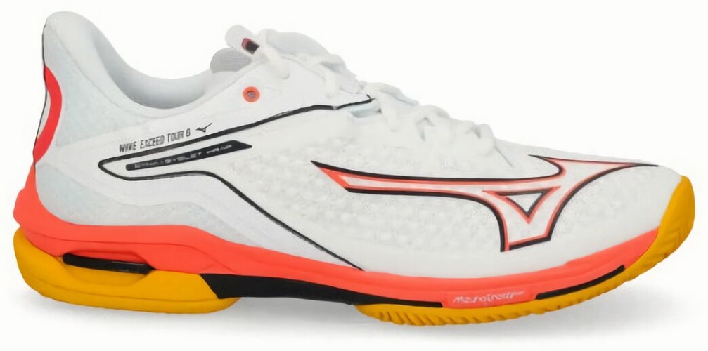(EU) Кроссовки мужские Mizuno Wave Exceed Tour 6 CC, 61GC2474, Белые (р. 45)