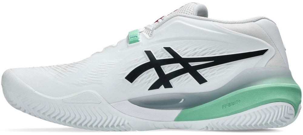 Кроссовки унисекс Asics Gel-Resolution X Clay, Белые/Чёрные, для грунтового корта (р. 28,5)
