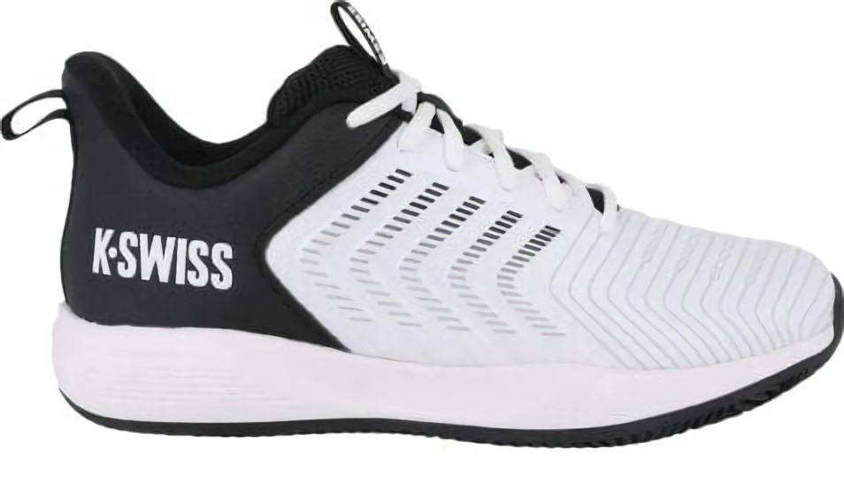 (EU) Кроссовки мужские Kswiss Ultrashot Light Clay White/Black 04742-102-M, Белые (р. 41)