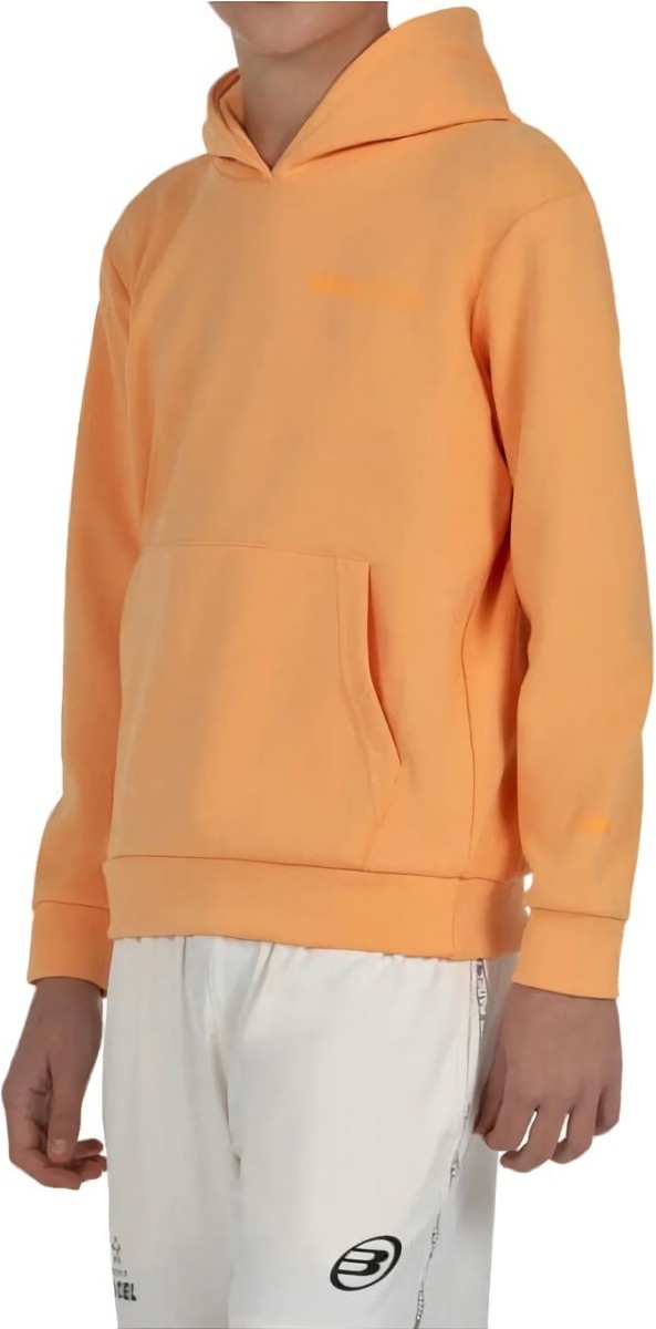 (EU) Толстовка для мальчиков Bullpadel Albier Junior Keep it Warm, с капюшоном, с карманом, Оранжевая (16 лет)