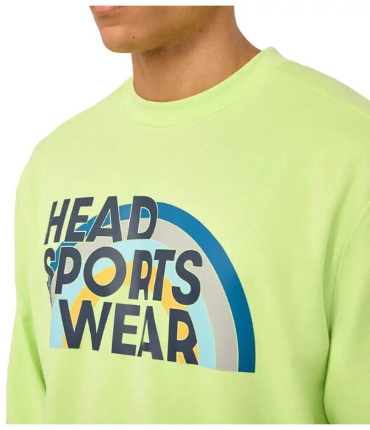 (EU) Лонгслив мужской Head Rally, Зелёный (XL)