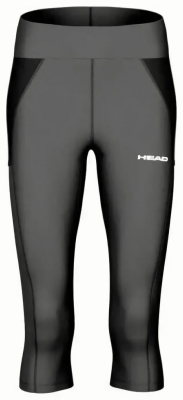 (EU) Тайтсы женские Head Tech 3/4, Чёрные (M)