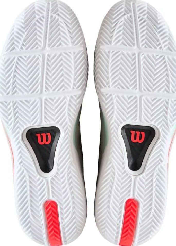 (EU) Кроссовки мужские Wilson Rush Tour 5 Clay White/Turquoise/Coral Wrs338260, Белые (р. 46)