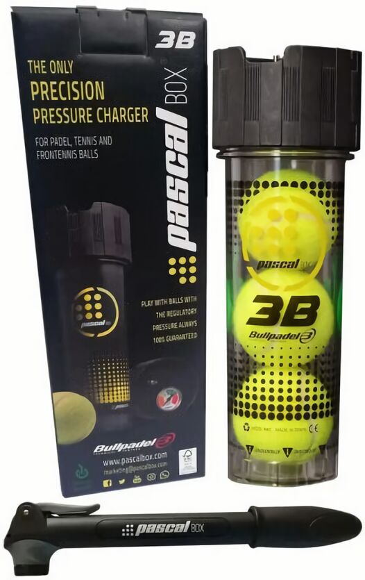 (EU) Компенсатор давления для мячей Bullpadel Pascal Box, Черный