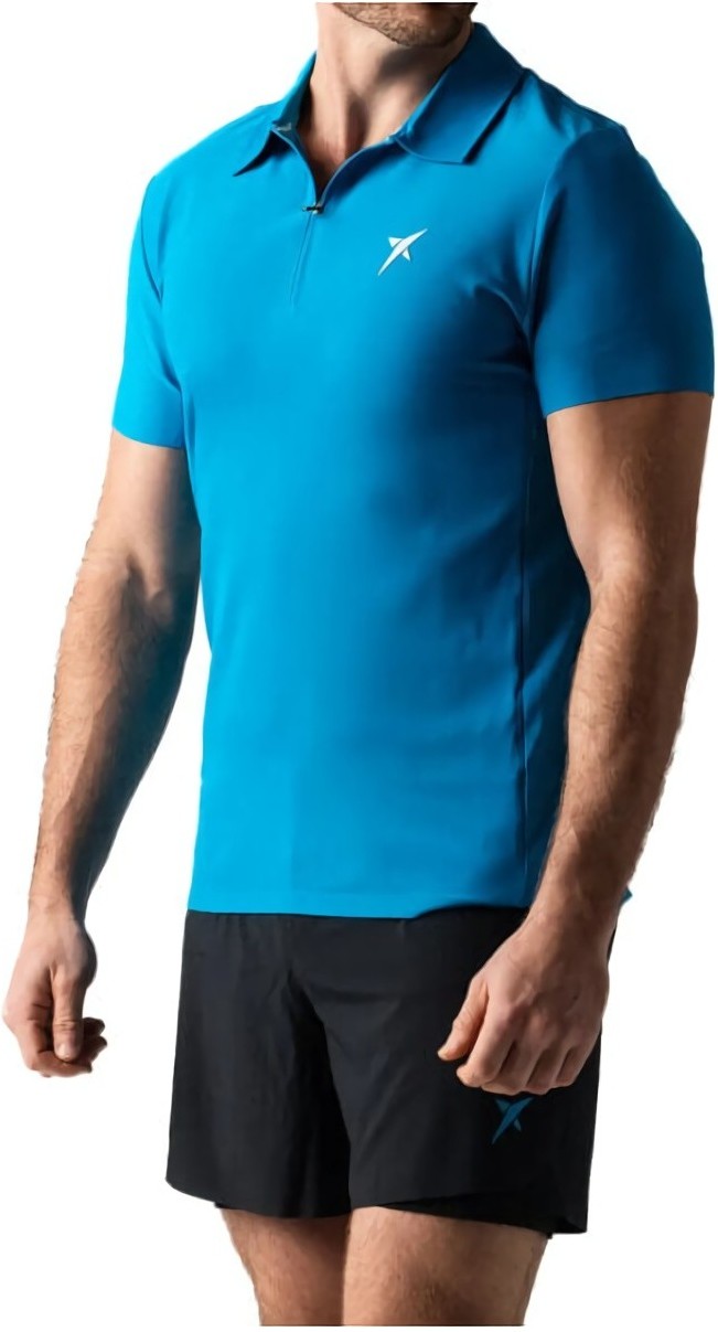 (EU) Поло мужское Drop Shot Campa Blue, Синее (XL)